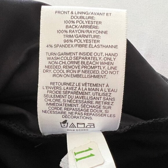 NWT Express Spaghetti Black Silver Sequin Lined Y2K Empire Cut Cocktail Blouse - Picture 8 of 8